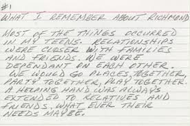 what i remember about richmond